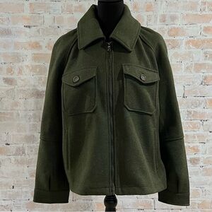 Avec Les Filles Dark Green Utility Jacket